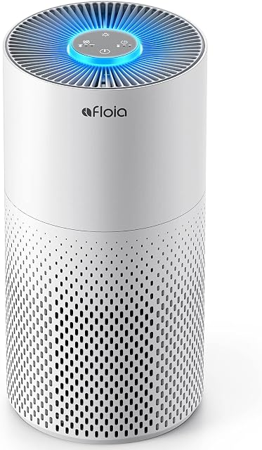 Air Purifier for Home, Quiet H13 HEPA Filter CADR 220 m³/h, Air Cleaner with Timer for Bedroom Office |7 Color Night Light |3 Speeds|Filter Change Reminder|Removes Pollen, Allergy Particles, Dust