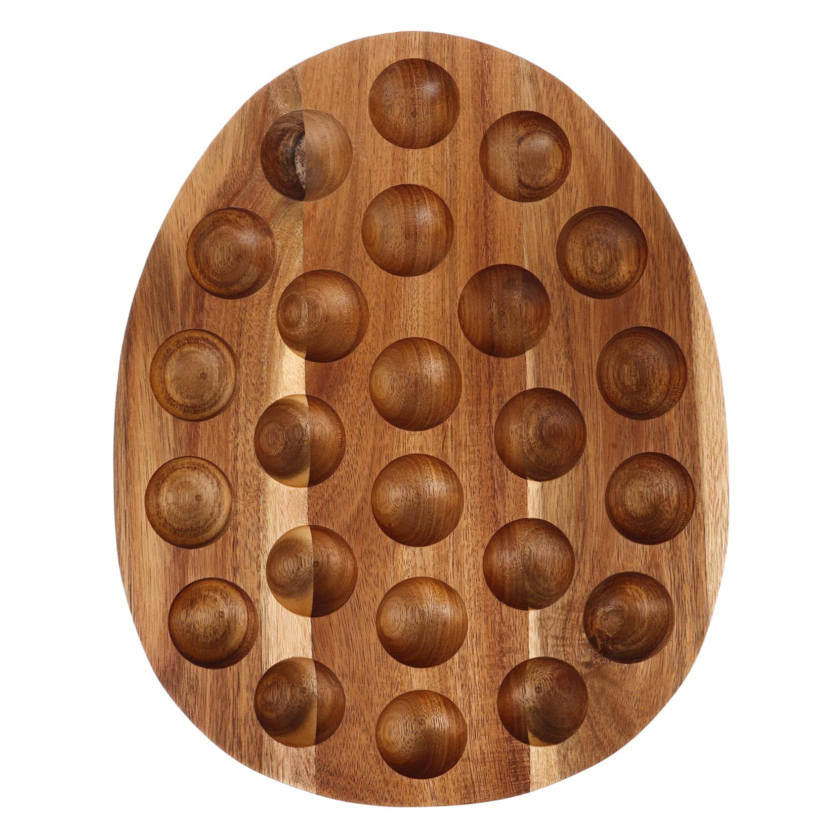PLAFOPE Bandeja de Madera para Huevos Almacenamiento Versátil y Fácil de Limpiar Diseño Minimalista para Cocina y Refrigerador