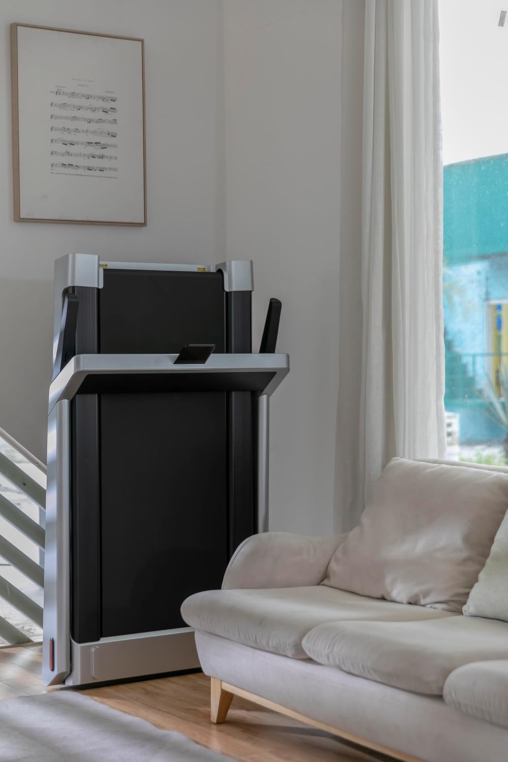 Close-up of the Kingsmith WalkingPad K15 control panel