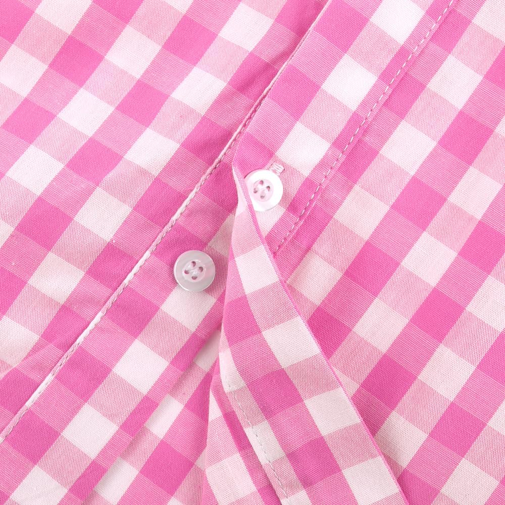 Noomelfish Girls Ruffle Cold Shoulder Top Blouse Short Sleeve Button Down Shirts (4-12 Years) - Image 5