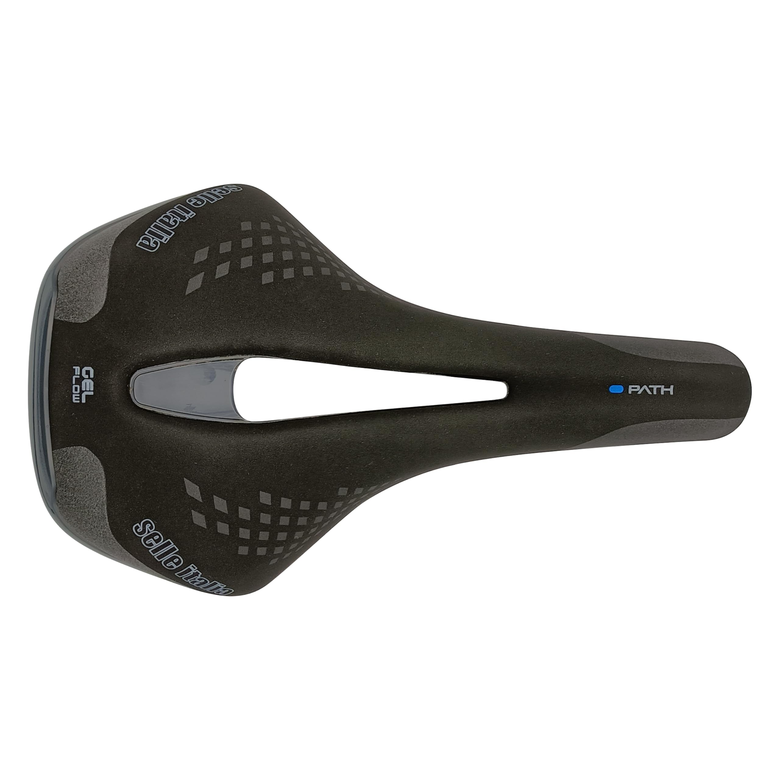 Selle Italia LADY Path Gel Flow – Damskie Siodełko Rowerowe, Żelowa Wyściółka, Do Rowerów Trekkingowych, Elektrycznych, Dojazdów – Czarny