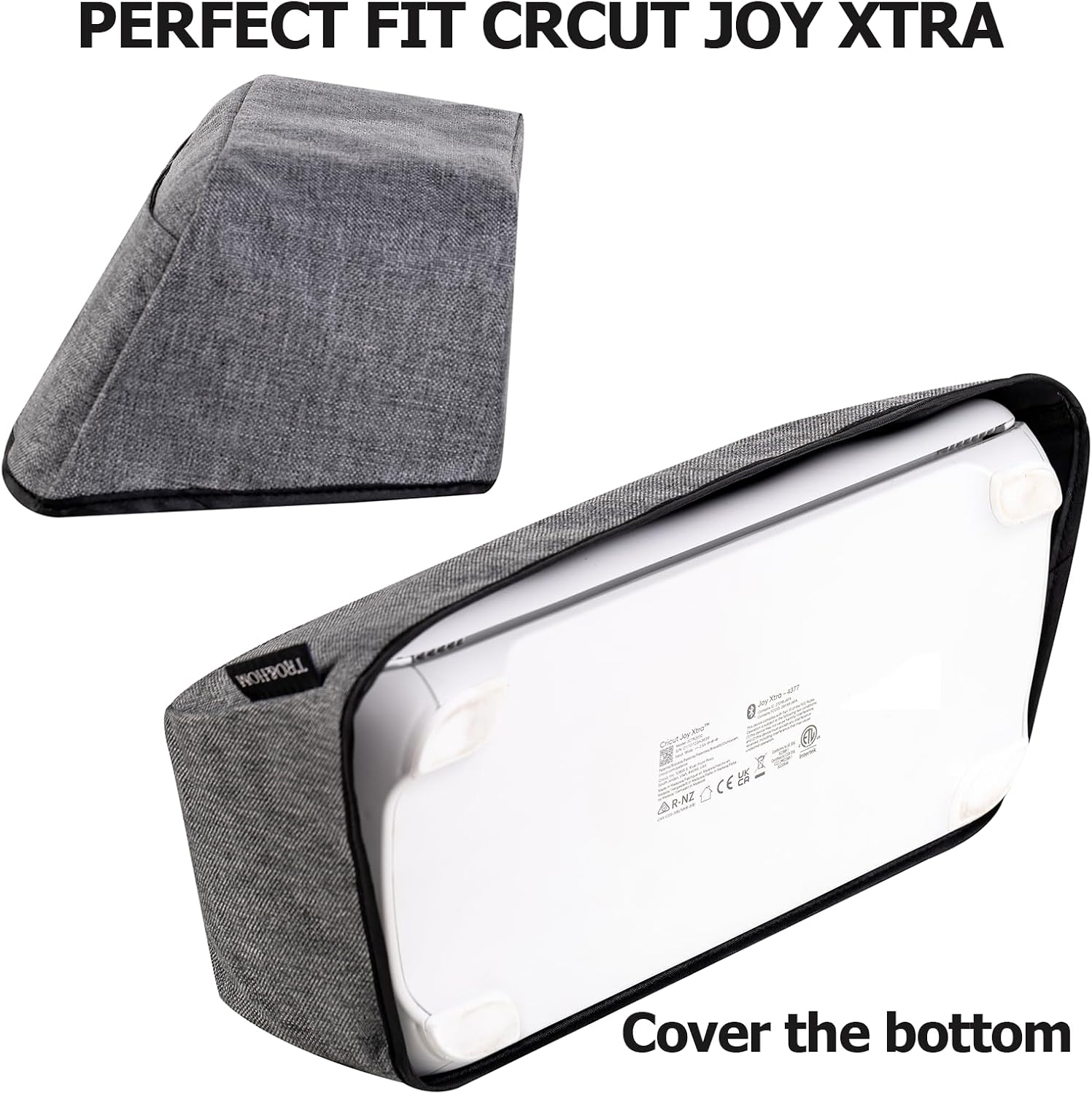 TRO&HOM Dust Cover Compatible with Ccut Joy Xtra Smart Cutting Machine,Cover with Pockets for Crcut Accessories and Tools