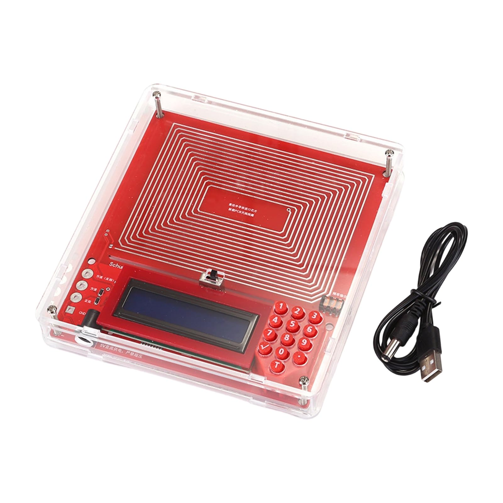 Zbiianxer With Case Professional Sine Signals Generator Large Display Adjustable Frequency 0.1Hz To 99999Hz For Lab Testing Research Adjustable Indication Generator