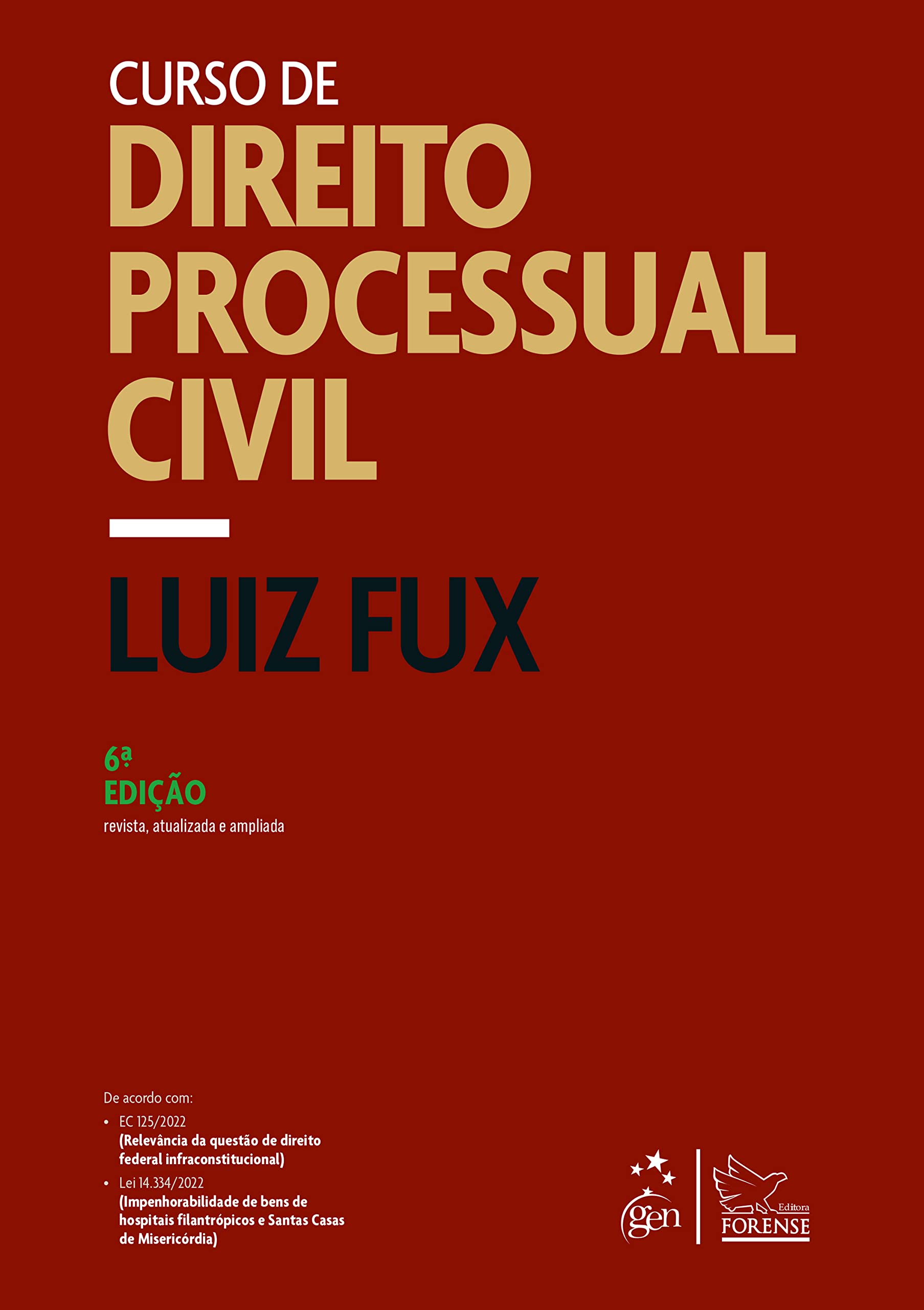Capa de Curso de Direito Processual Civil - 6ª Edição 2023