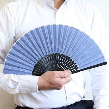 3福神　扇子50本　バッグに入れて持ち運び　小ぶり　新品未使用　① 5.3寸バッグ扇 (紺) / ケース付 - iwai 京都井和井通販サイト