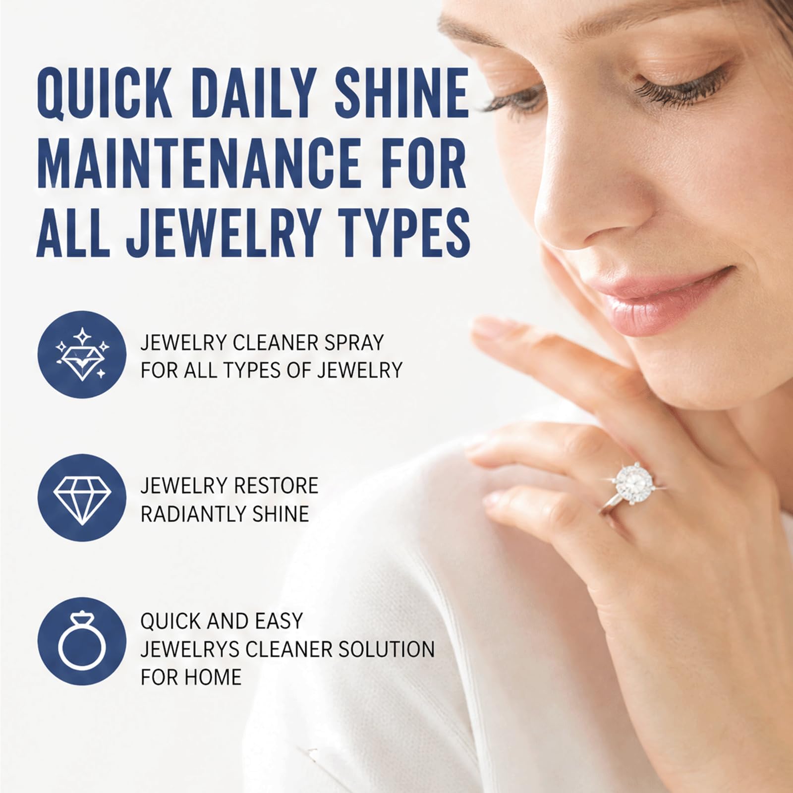 Jewelry Polish & Shine Spray - Sanfte Schmuckpflege, schnell wirkender Glanzrestaurator und Klarheit, stellt strahlend & Klarheit wieder her, Jewelrys Protective Finish Spray, (5PCS)