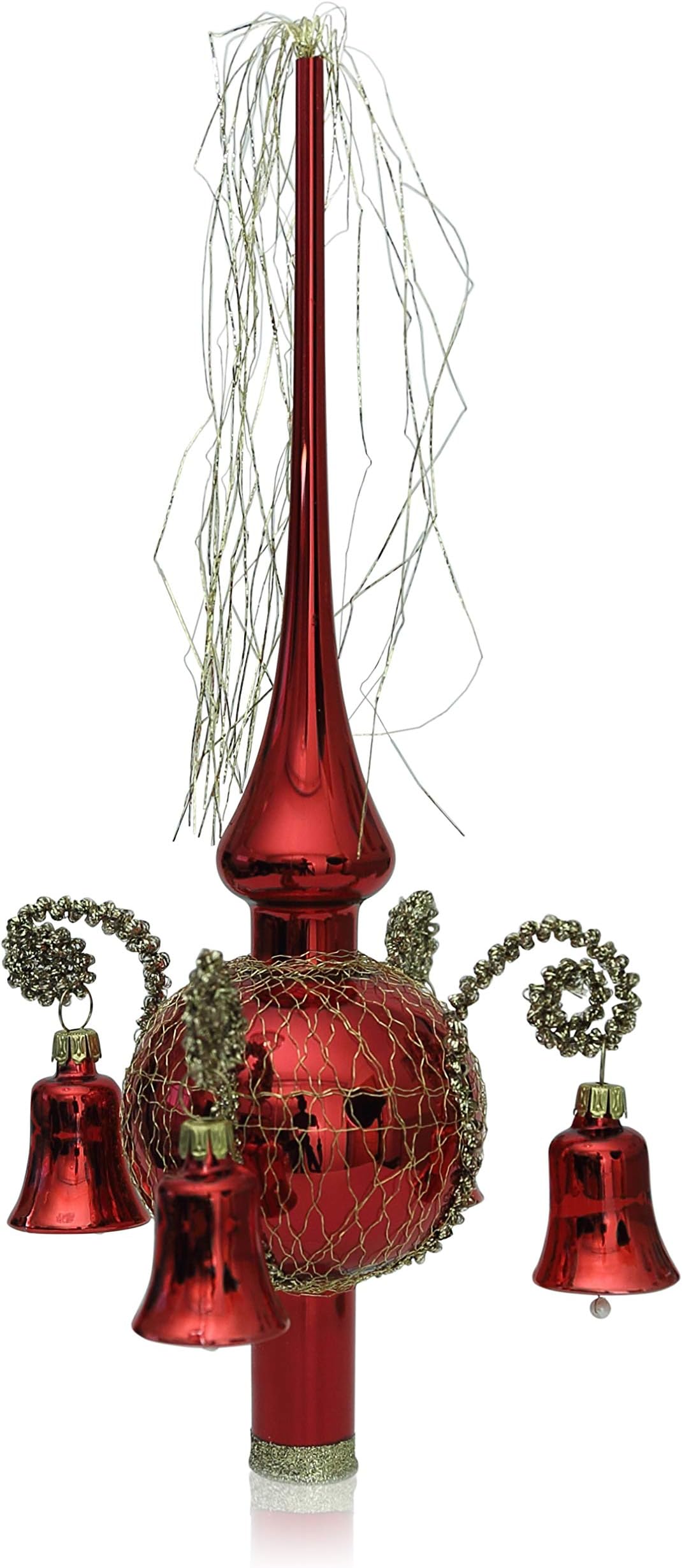 Lauschaer Christbaumspitze Esprit-Duo - Handgeblasene Glas-Spitze In Blau