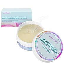 جزيئات جيدة من الكافيين لتنشيط بقع العين هيدروجيل - قناع العين مع هيدرات حمض الهيالورونيك وتقليل الانتفاخ - عبوة من 30 ، للعناية بالبشرة للوجه