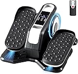 NEWBULIG Under Desk Elliptical Machine, Ellipse Leg Exerciser As Seen On TV with Remote Control, 12 Adjustable Speeds, Forward & Reverse, Mini Ellipse Leg Trainer for Home & Office