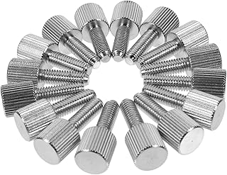 UKCOCO 1 Set 20pcs Hand Screw PC Screws Computer Thumb Screw Case Screws Computer Cover Thumb Screw Computer Screws Computer Cases Computer Case Thumbscrew Computer Case Screws Silver