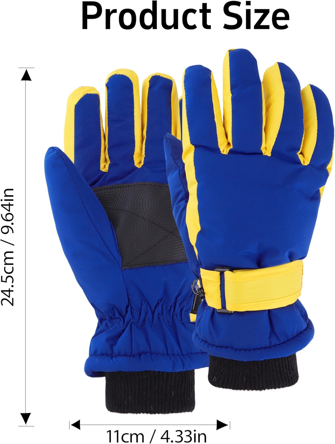 Kids' Winter Snow-Ski Gloves Water-Repellent Windproof Snowboard Gloves Mittens for Boys Girls 9-15 Years - Image 2