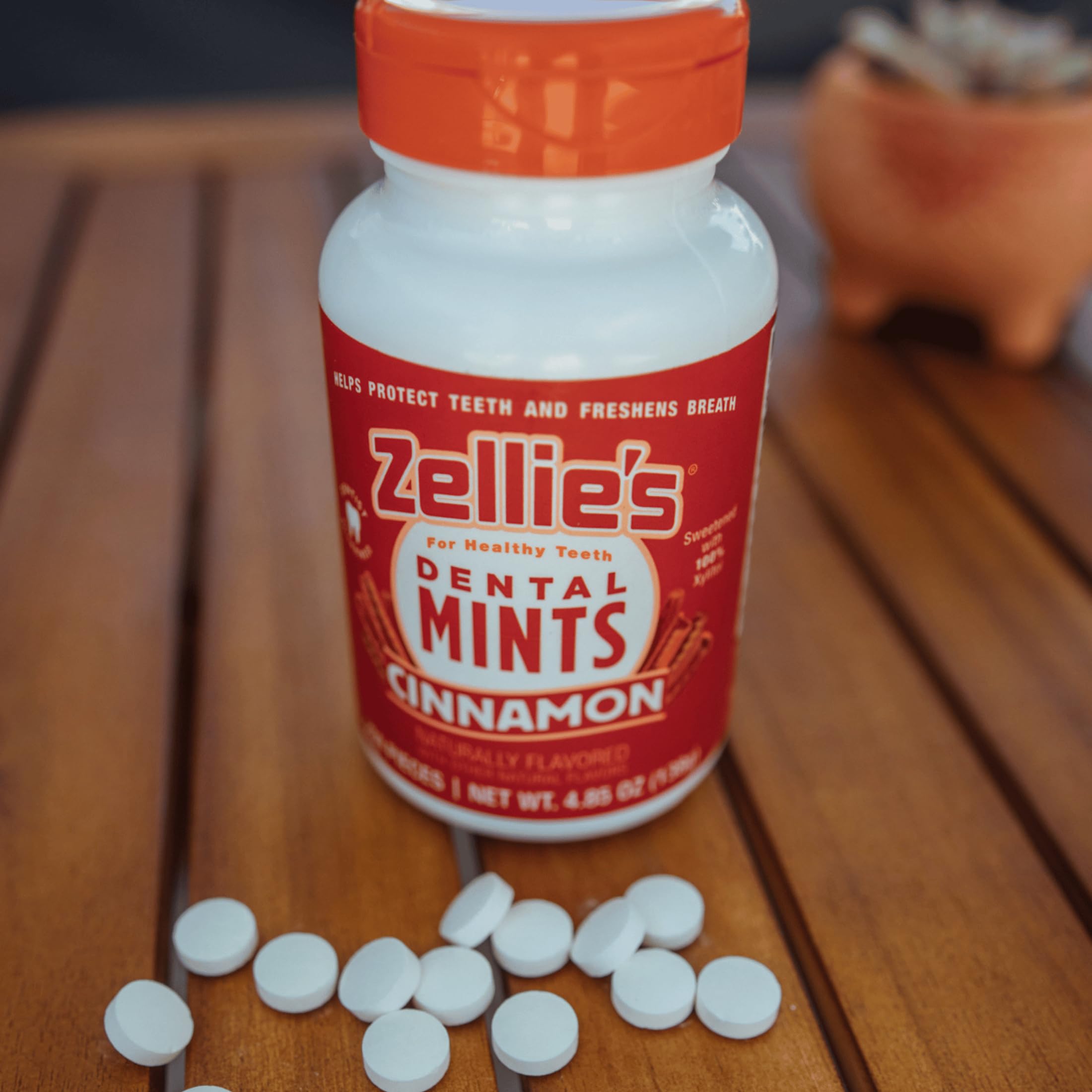 Amazon.com : Zellie's | 100% Xylitol Cinnamon Breath Mints | No