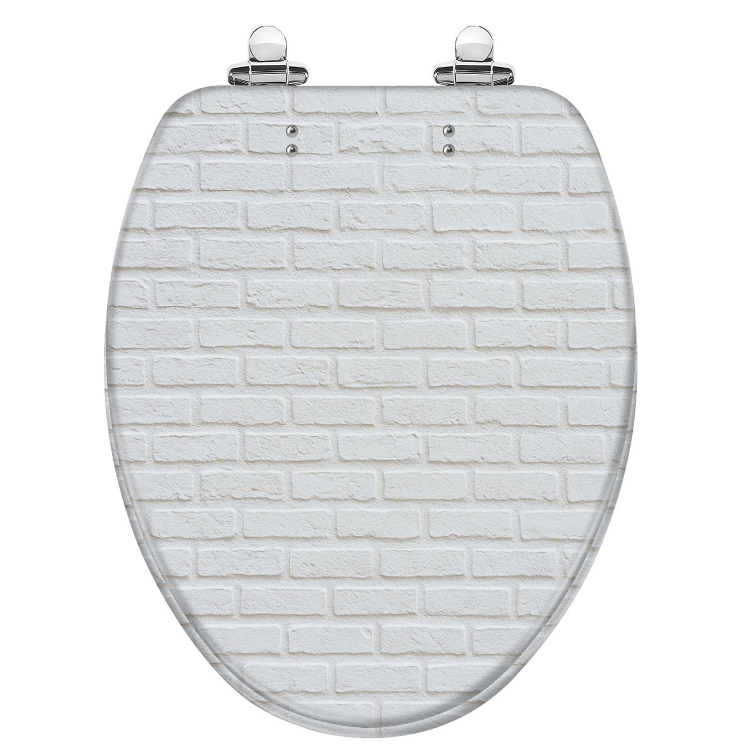 Tazyyzuu Multi3 White Resin Elongated Toilet Seat With Slow-Close Lid And Quick-Release Hinges Easy To Clean(,Elongated)
