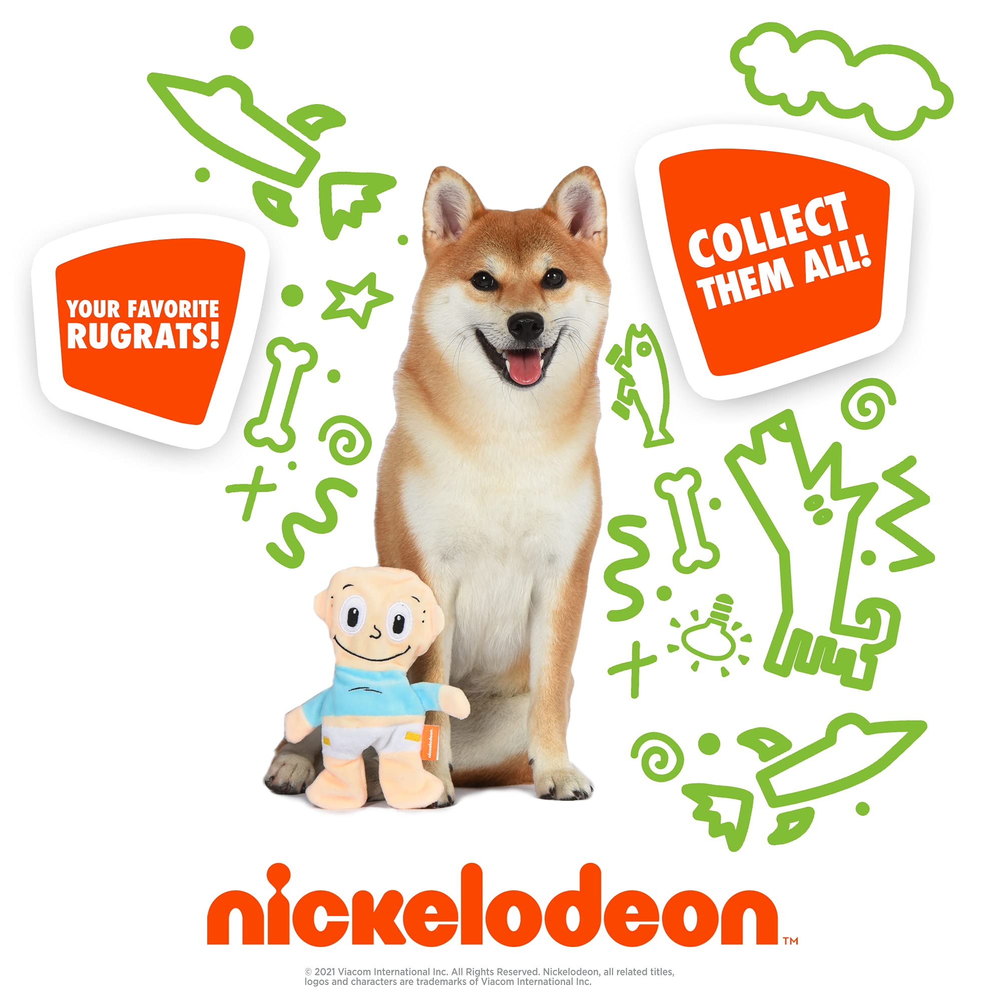 Buy Nickelodeon for Pets Rugrats Tommy Pickles Figure Plush Dog Toy 6