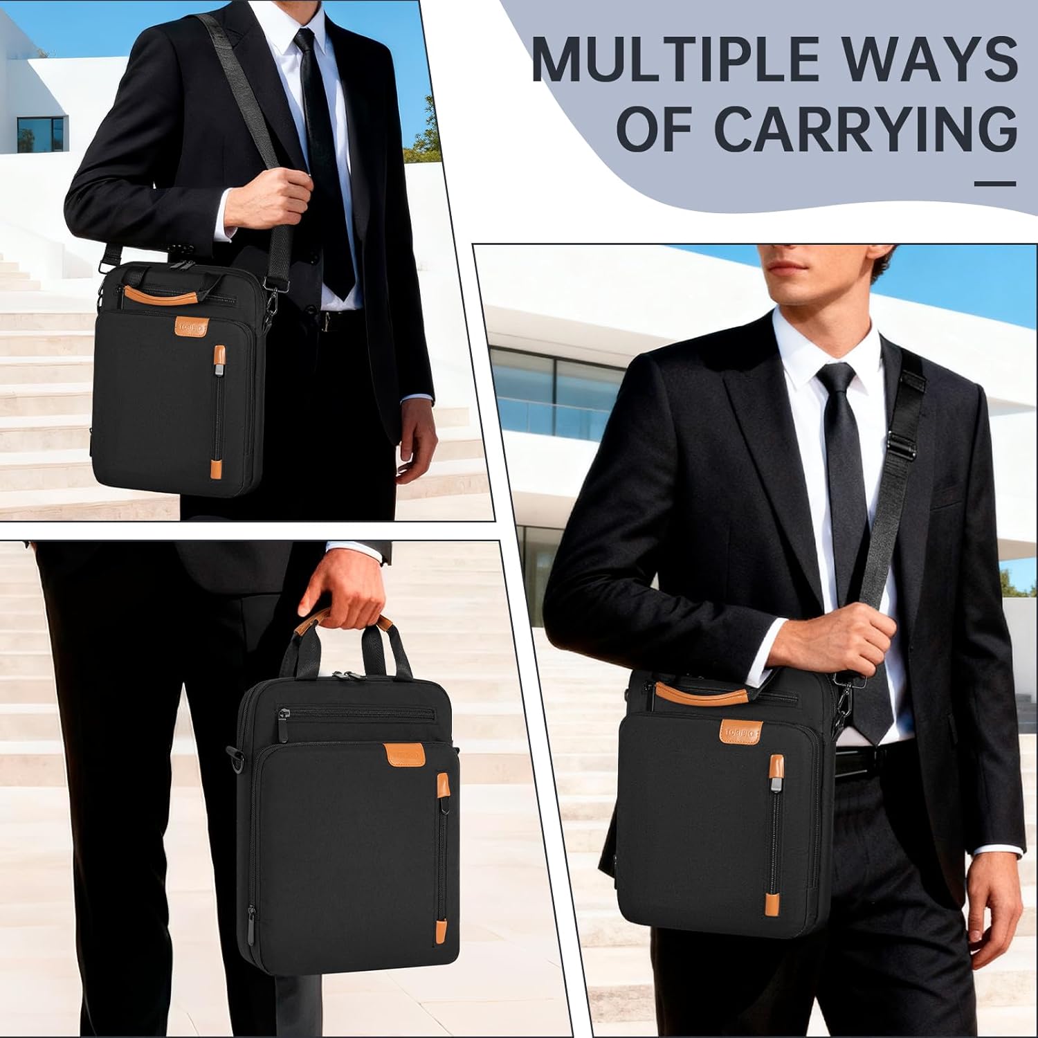 9-11 Inch Tablet Sleeve Bag, Padded Protective Travel Carrying Case for iPad A16 2025, iPad Air M4 11-inch 2026 M3 M2, iPad Pro M5/M4 11 inch, iPad 10/9/8/7th, Galaxy Tab A9+/S9/S8 11" | with shoulder Strap