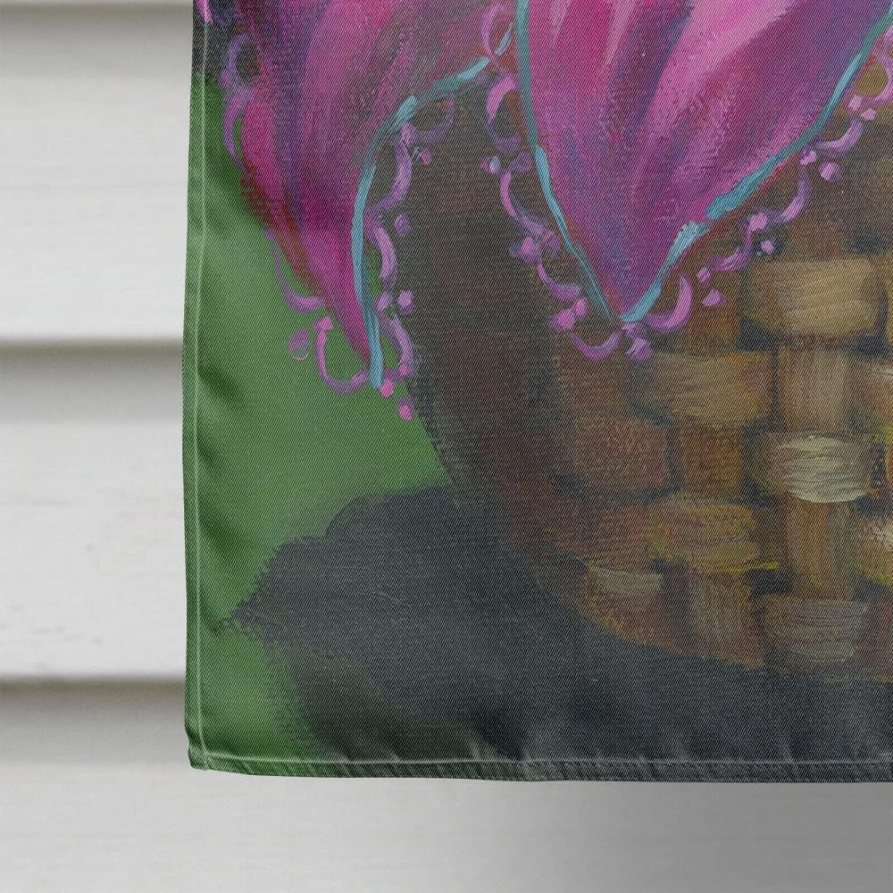 Caroline's Treasures PPP3236CHF Westie Zoe and Sunflowers House Flag Large Porch Sleeve Pole Decorative Outside Yard Banner Artwork Wall Hanging, Polyester, House Size, Multicolor