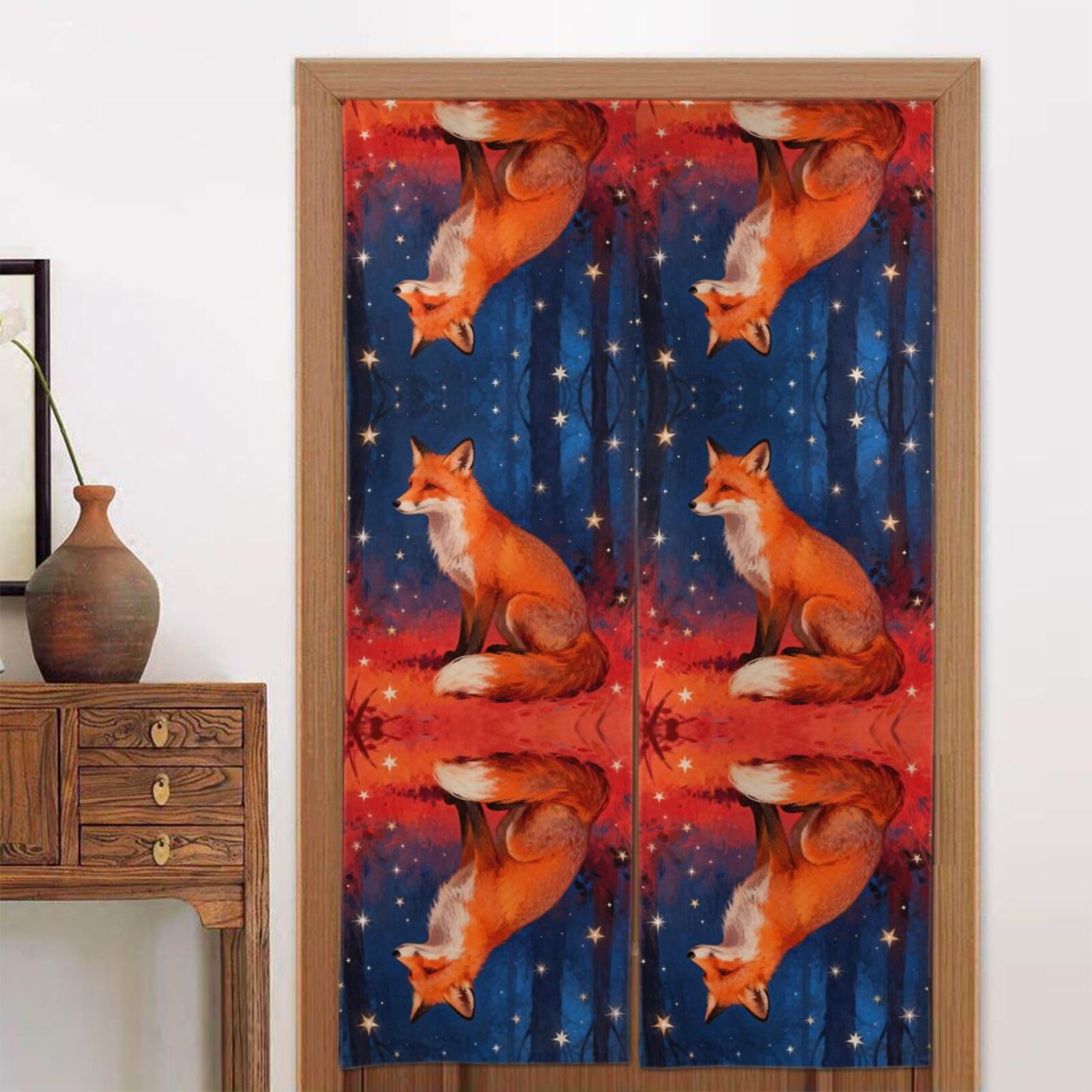 CNTDBU Star Dream Door Curtain 34x56 Inch-Room Divider Panel for Privacy, Entryway Screen for Kitchen Bedroom