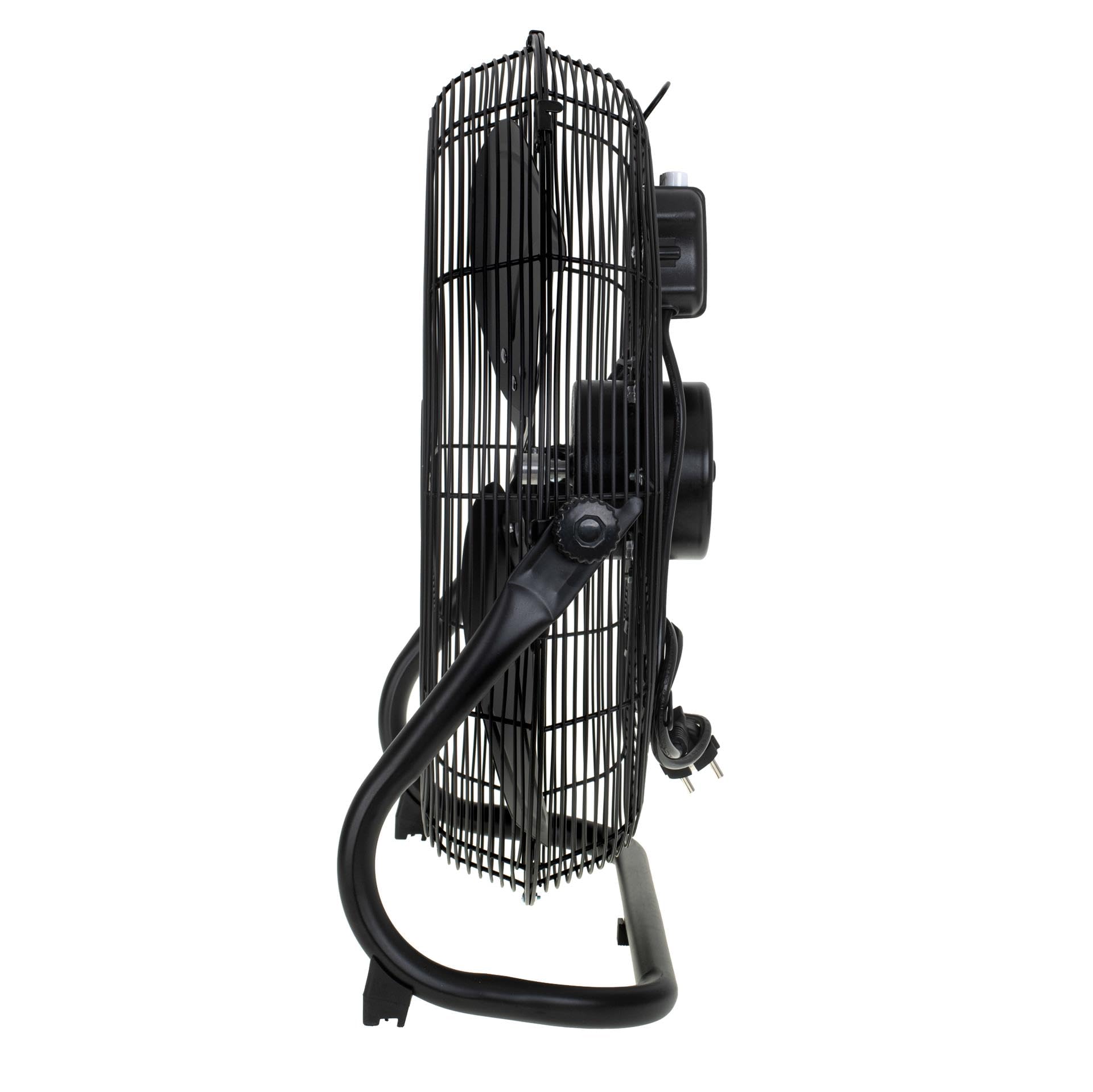 Intelectro Ventilator - Stijlvolle Verkoeling Voor Een Verfrissende Zomer Energiezuinig Moderne Uitstraling 40cm Diameter 3 Snelheden Kantelbare Ventilatorkop Zilver Levering Sneller Dan Aangegeven