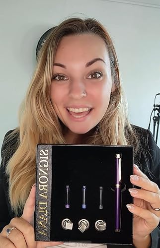 Miniatura 6 de Elegante pluma estilográfica para escribir, el mejor juego de regalo para hombres y mujeres, bonito bolígrafo para caligrafía, ejecutivo, oficina,