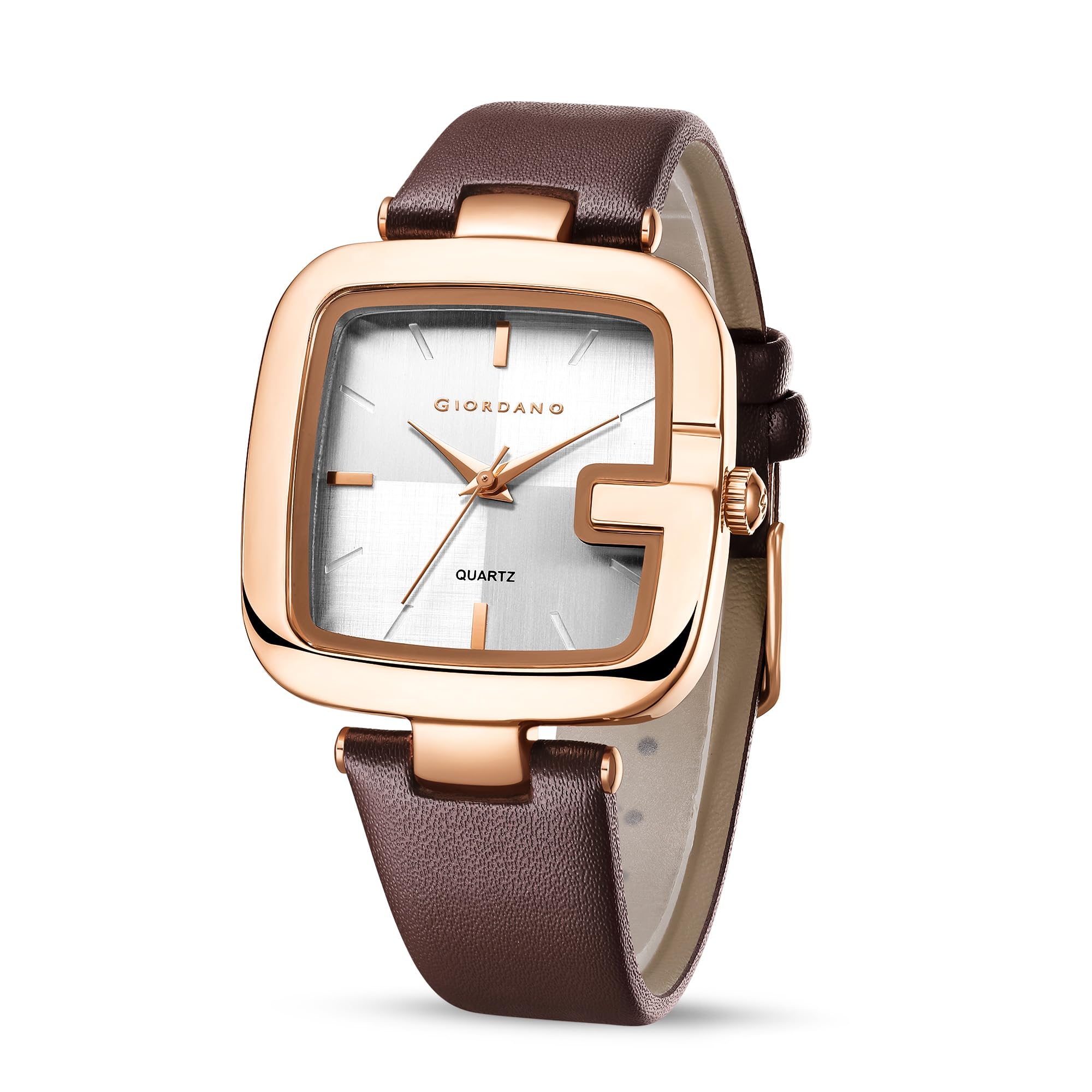 giordano Square Dial Watch for Women with Leather Strap and Premium Quartz Movement-picture-0