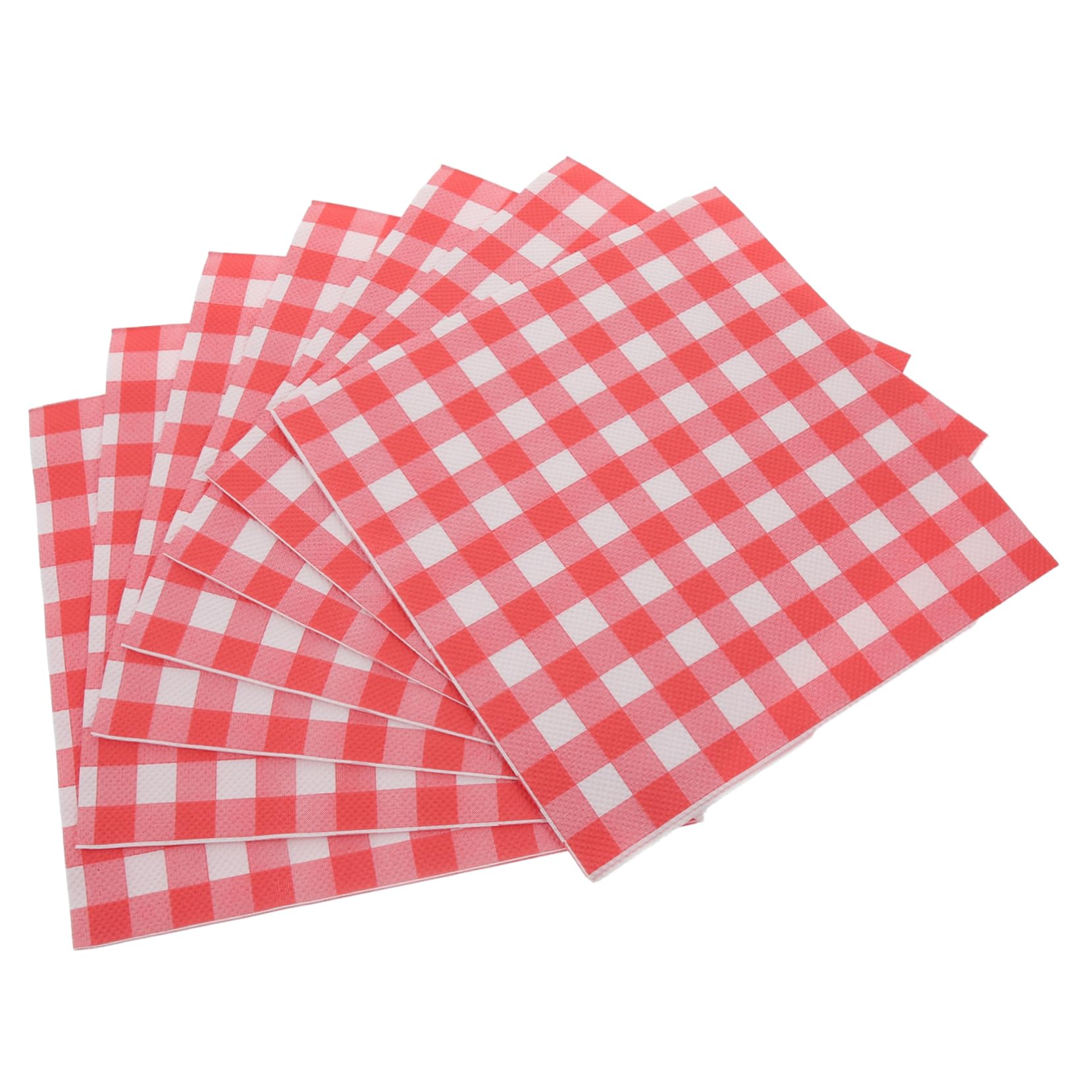 Papier d'emballage résistant aux graisses GALPADA 100 feuilles 23x23 cm rouge et blanc pour cuisine