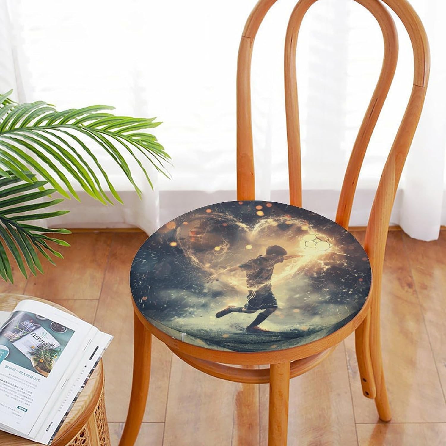 I Love Soccer Chair Cushions Floor Pillow Chair Pad