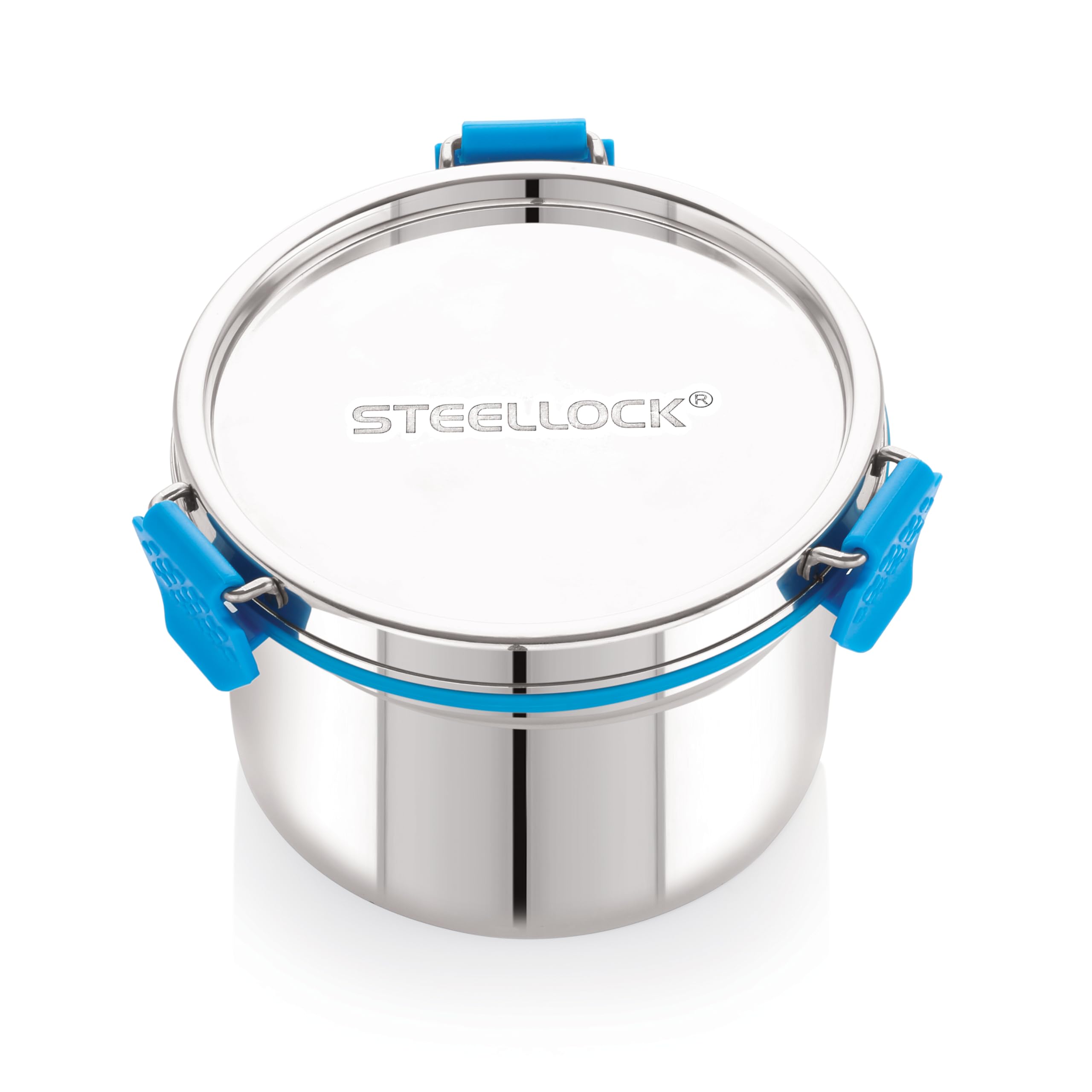 STEELLOCK PRO Stainless Steel Container/Dabba with Steel Lid Airtight for Food Storage, Easy to Carry, Leak Proof and Stackable (SLP-133/700 ML).