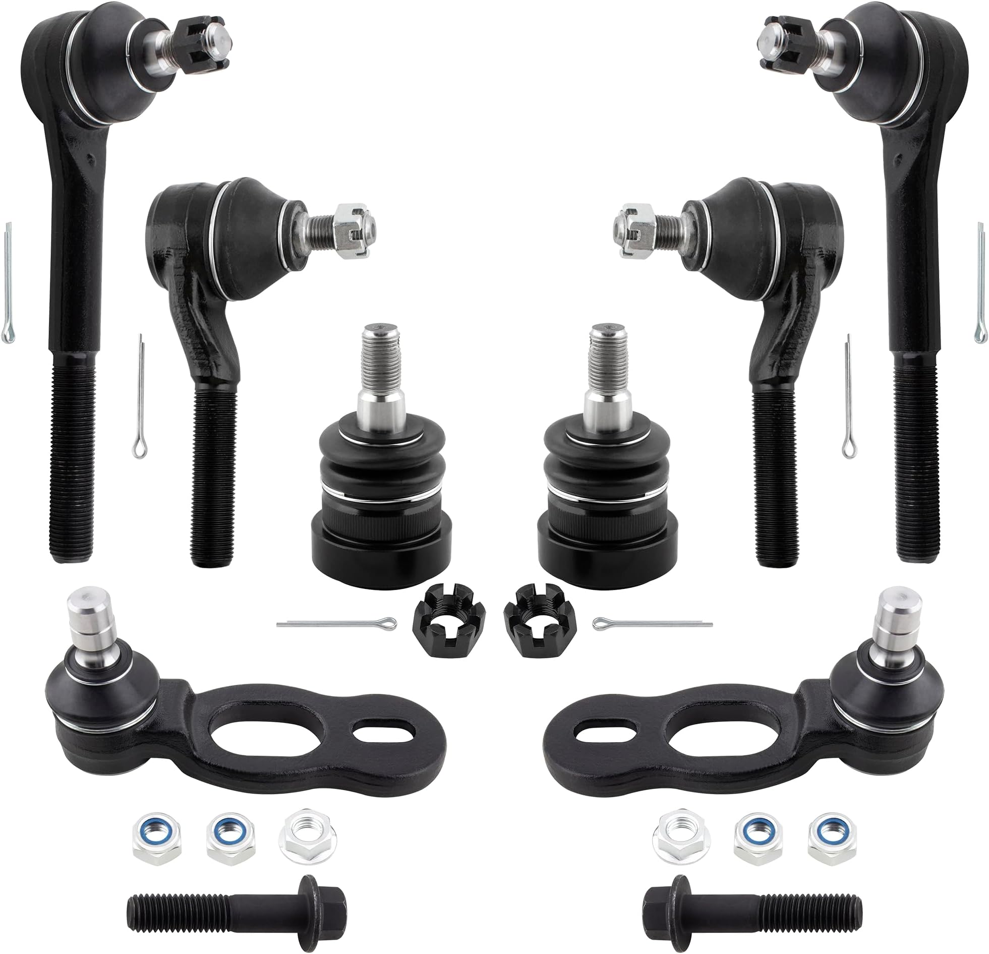 BOXI 6pc Front Upper Lower Tie Rods Ball Joints Fit for Ford Crown Victoria/for Lincoln Town Car/for Mercury Grand Marquis 1995-2002 / K8678 K8685 ES3494 ES3495