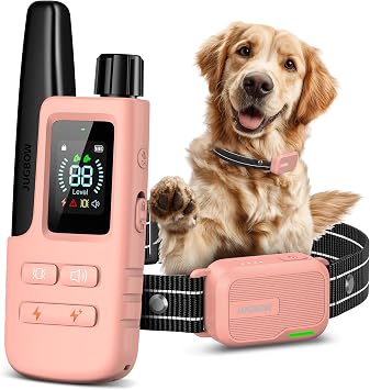 Dog Shock Collar 4200FT Range, IPX7 Waterproof, 4 Modes, Rechargeable, Fits All Breeds