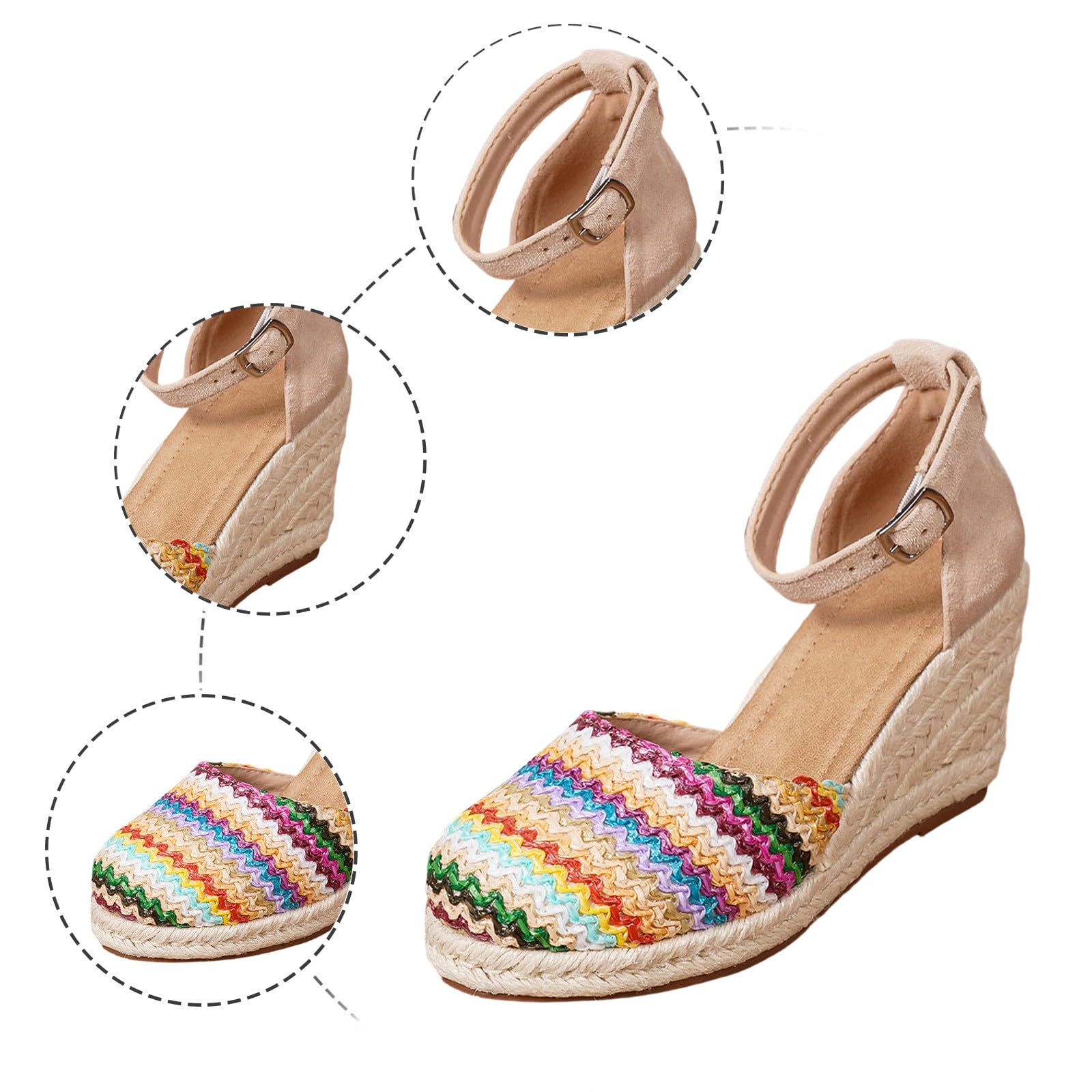 Zapatos de baile de plataforma para mujer, zapatos de novia gruesos con tiras y tacones altos tradicionales, elegantes y cómodos zapatos de fiesta con tacón para octubre