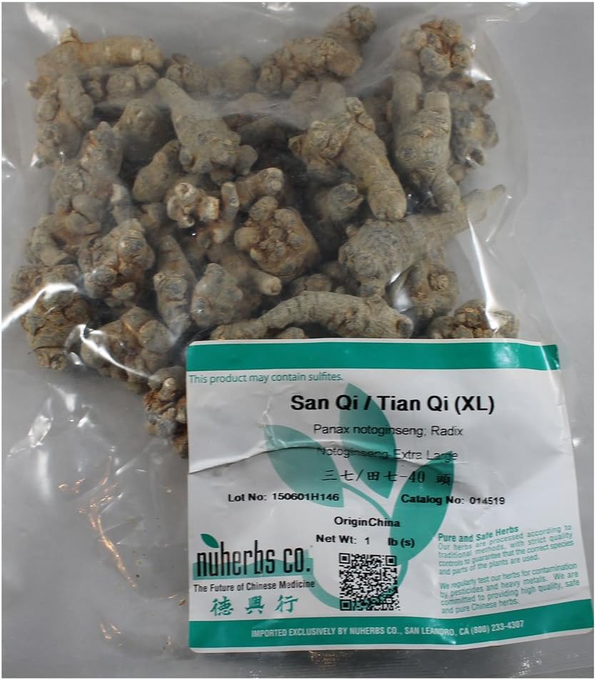 San Qi / Tian Qi / Tien Qi / Notoginseng XL Extra Large peices 1 lb (454g)