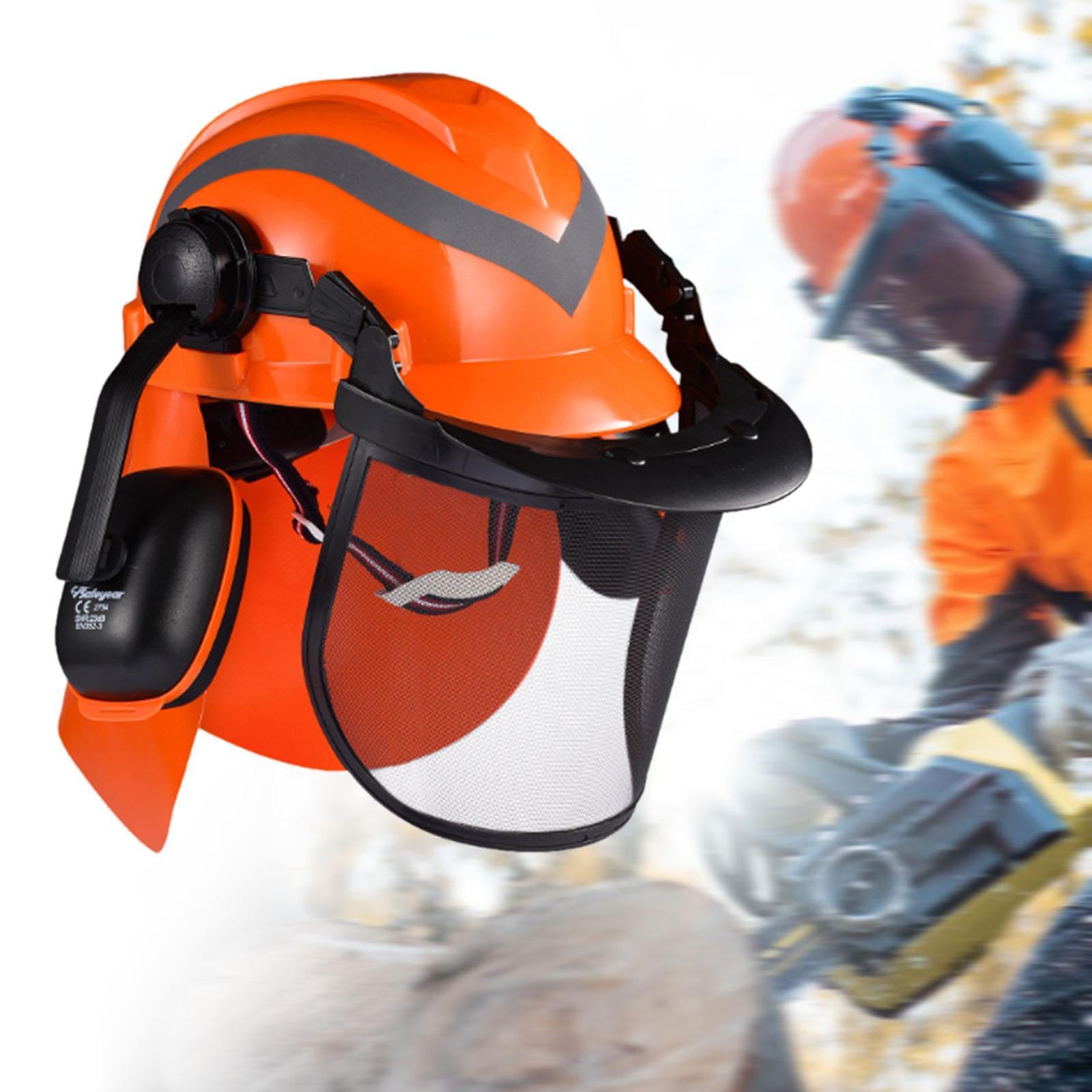 Amazon.co.jp: MERIGLARE チェーンソーヘルメット保護ギア、イヤーマフ 