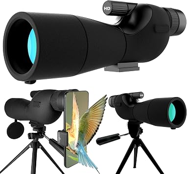 20-60x60 Monocular Telescope with Tripod, Gift for Men, Dad & Teens | Waterproof, fog-proof HD optics. Ideal for birding, stargazing, hiking & camping. For birthdays, Christmas, or any occasion.