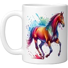 Hanoverian Horse Ceramic Mug, White, 11oz