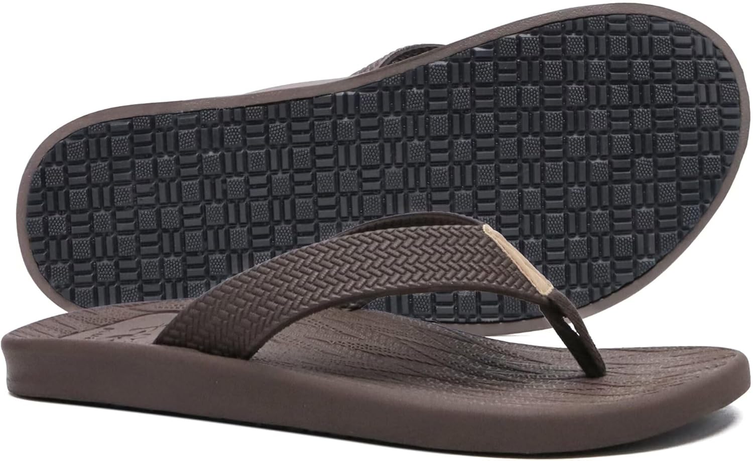 KuaiLu Mens Flip Flops Arch Support Comfortable Summer Beach Thong Sandals Yoga Foam Cushion Slip on Slippers - Image 9