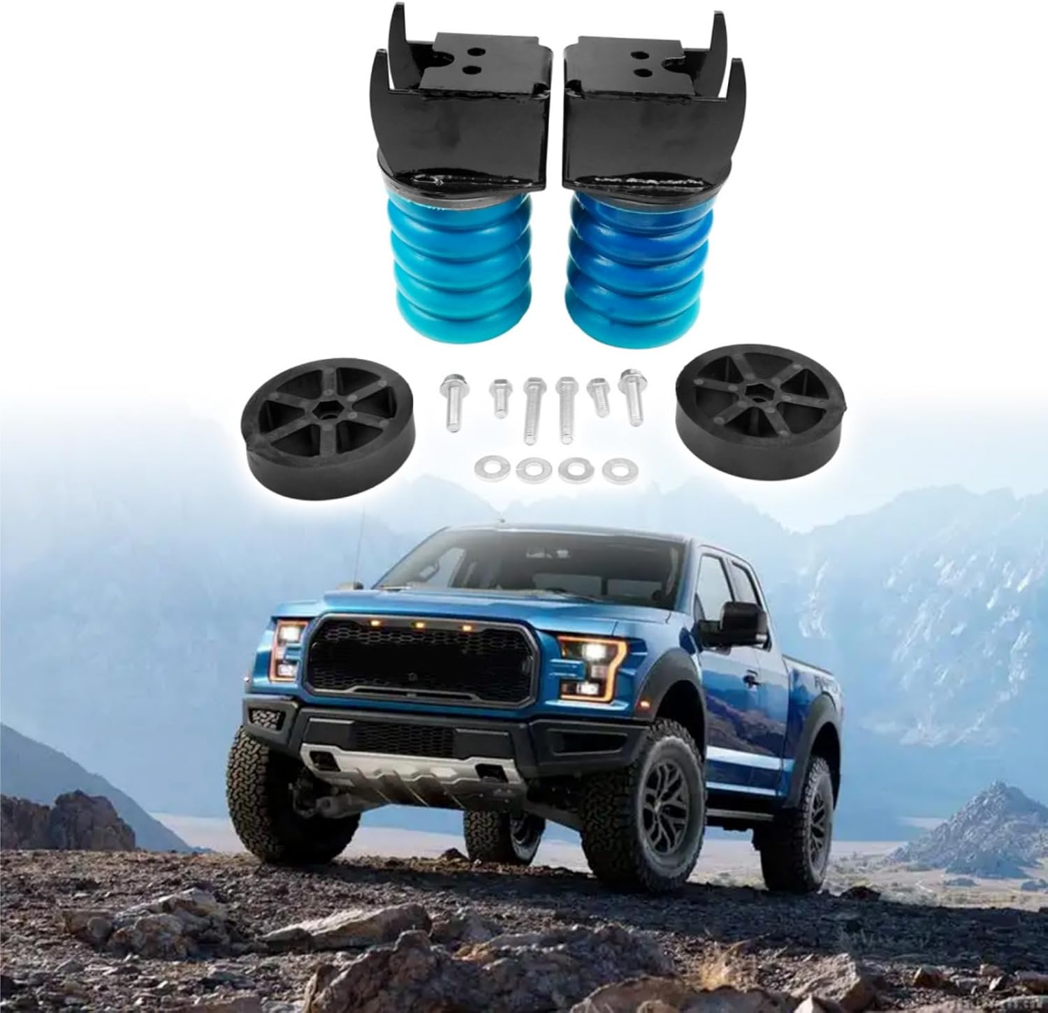 2Pcs SSR-117-40 Rear Air Helper Springs kit Replacement for SSR11740 Fit for Ford F-150 4WD 2009-2018