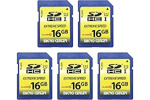 5-Pack SD Cards by Micro Center | 16GB Class 10 U1