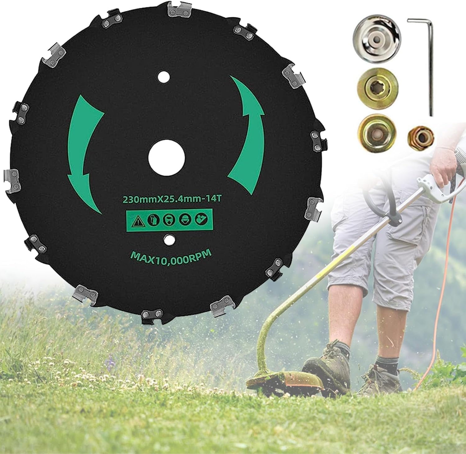 High Powered Grass Cutter, 2023 New Universal 9 inchs Steel