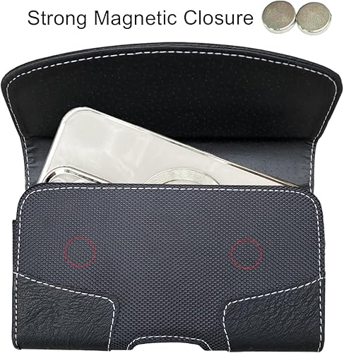 Miniatura 5 de Funda de cuero para teléfono para hombre, cinturón para iPhone 16 15 14 Pro Max, 16 15 14 Plus, Galaxy S23 Ultra, Moto Edge 40, Maezar XXL soporte