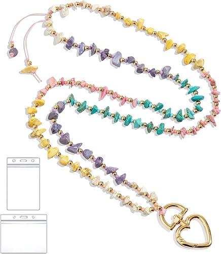 Miniatura 1 de BettDecor 2023 Nuevos cordones para insignias de identificación y llaves, cordones de cuentas turquesa de moda para mujeres profesoras..