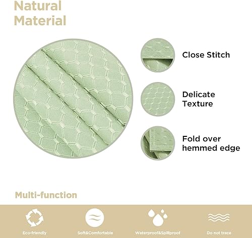 Miniatura 97 de JUCFHY - Mantel rectangular marroquí de tela jacquard a prueba de derrames y resistente al agua y al aceite, mantel decorativo para uso exterior e