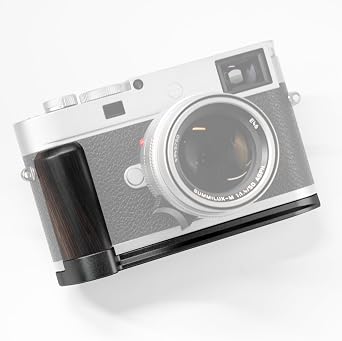 Iborrys L-Shaped Camera Handle ,Compatible with Leica M11 M11-P M11-M M EV1 Camera ,Precious Vintage Solid Wood Grip | Handcrafted by Experienced Artisans African Blackwood Black