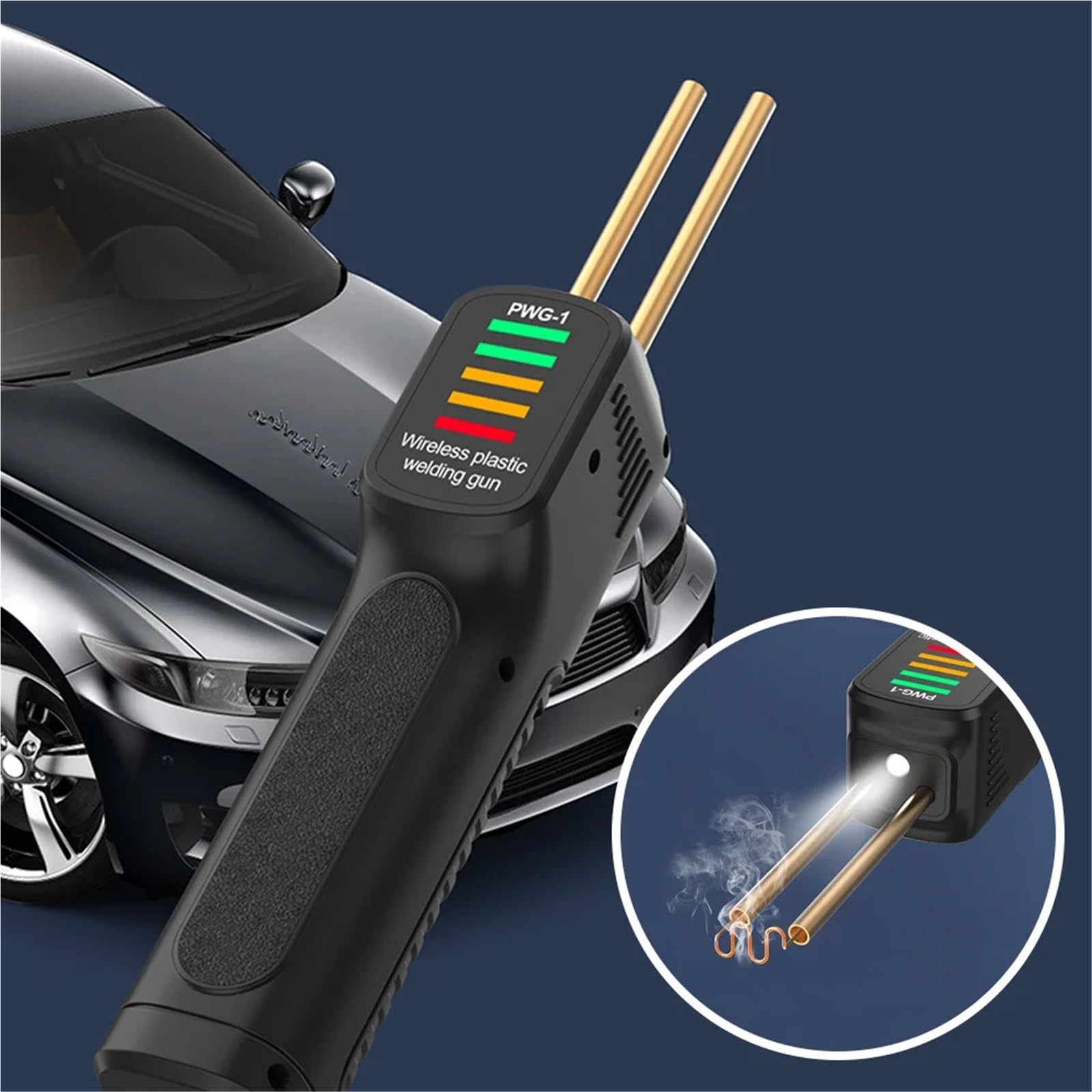 ręczne spawarki 300W Maszyna do spawania tworzyw sztucznych 200 sztuk Gorący zszywacz PVC Pistolet spawalniczy Lutownica Zestaw