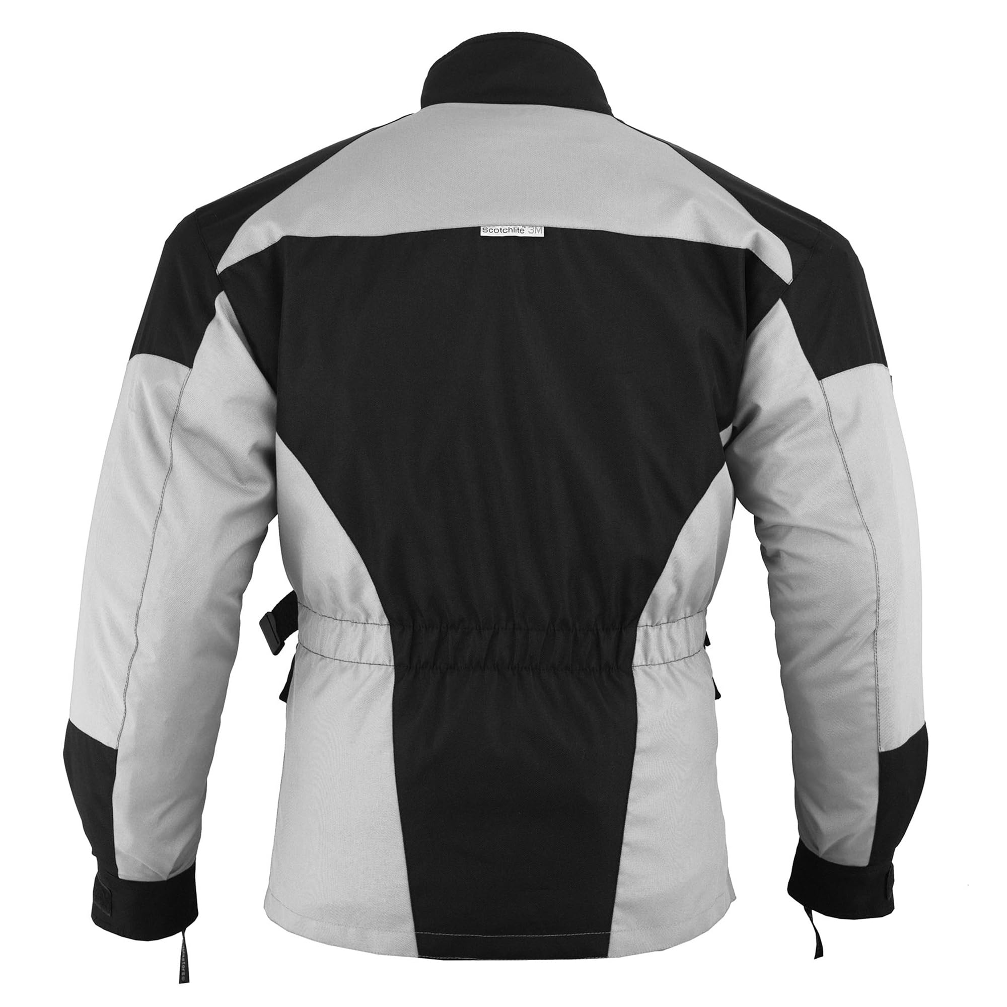 German Wear Herren Motorradjacke aus Textil mit 4 CE-Protektoren - Winddicht Lange Jacke mit Kombizipper aus 4 Schichten - Abnehmbar & Washbar Thermofutter - 8 Taschen protektorenjacke