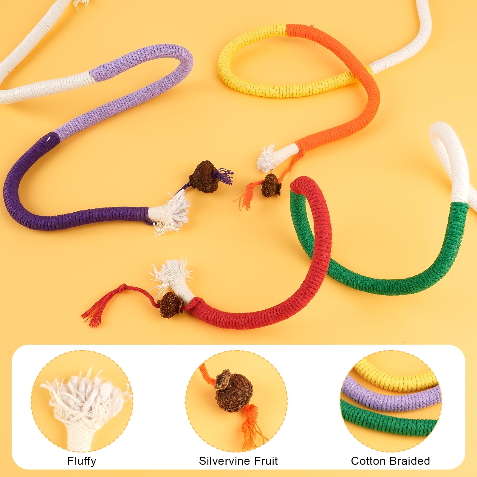 Lompyeu 9-teiliges Katzenspielzeug Set - Kauspielzeug Mit Katzenminze Für Zahnpflege