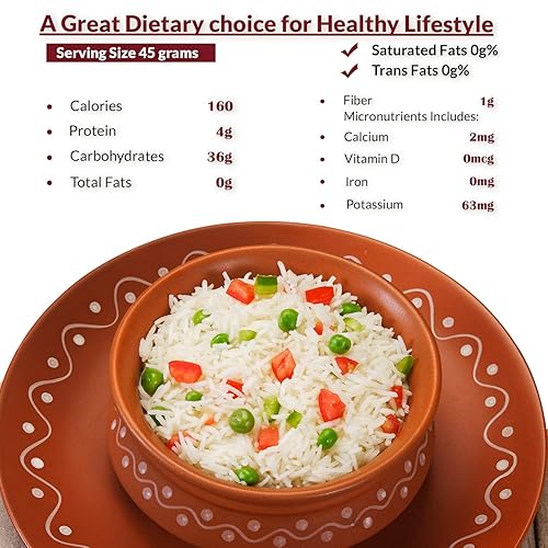 Miniatura 35 de Himalayan Chef Arroz Basmati, arroz de grano extra largo, esponjoso, de cocción rápida, aromático, 10 libras (el embalaje puede variar)