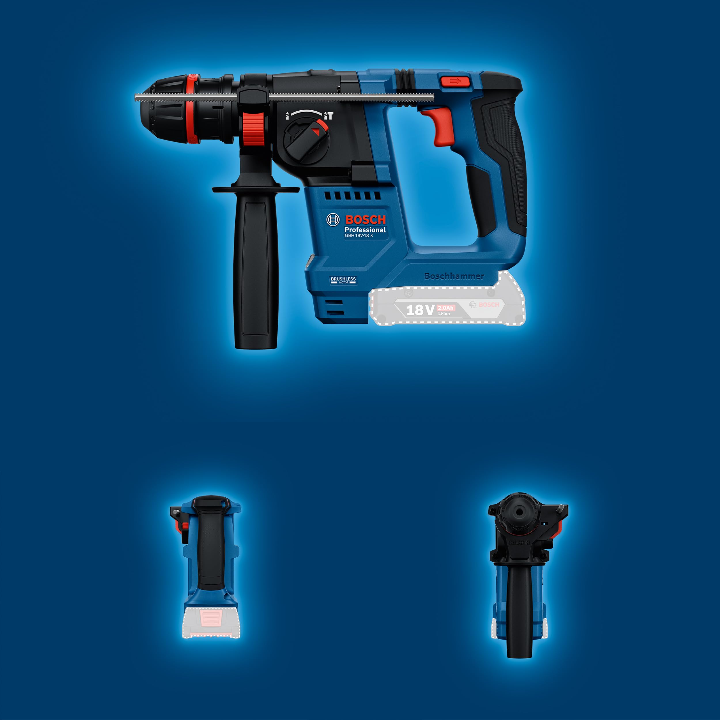 Bosch Professional GBH 18V-18 perforateur sans-fil SDS plus 18V System