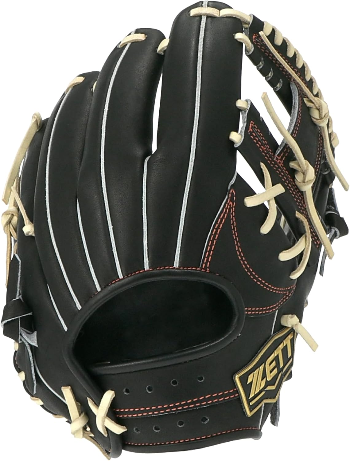 ゼット(ZETT) 硬式野球 グラブ ネオステイタスVL セカンド・ショート用 今宮健太選手タイプ ブラック×パステルブラウン 右投