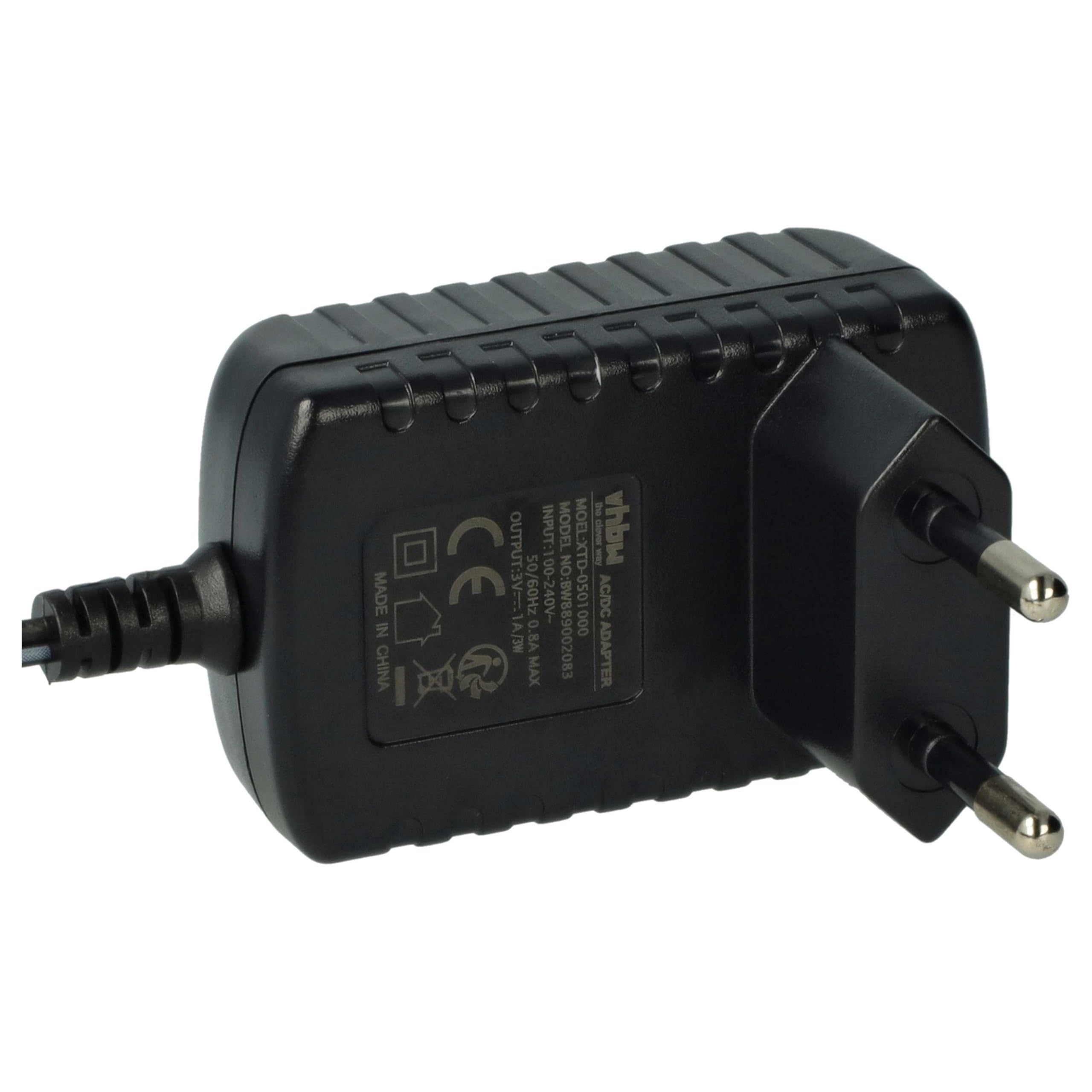 vhbw Chargeur Compatible avec Bosch GRL 400H, 300HVG, 300HV, 250HV Appareil de Mesure/Batterie - 3 V / 1,0 A