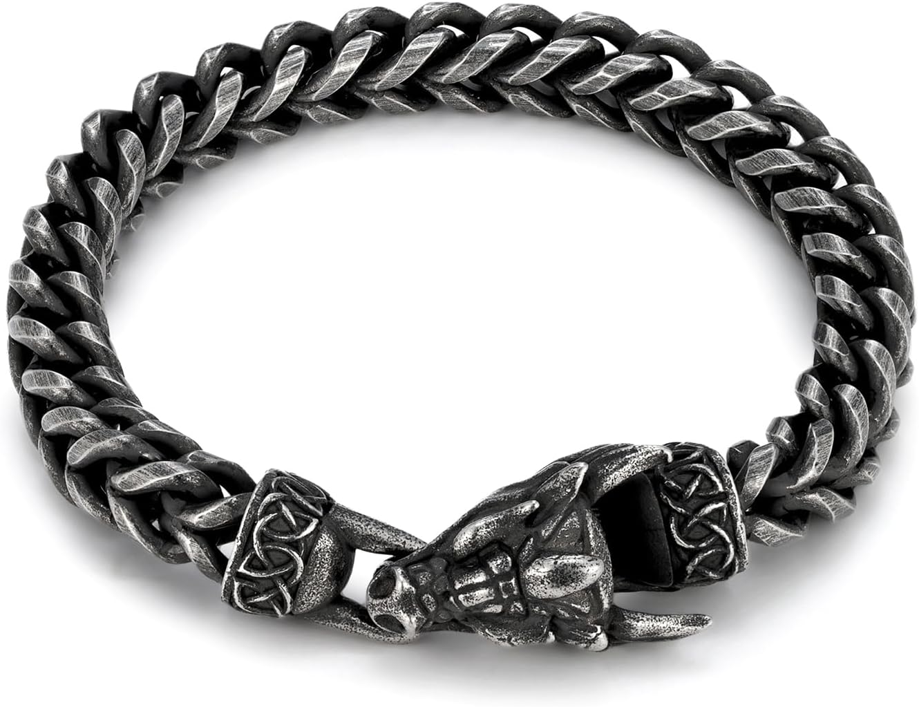 Dragon Head Bracelet Men's Stainless Steel Braided Chain Bracelet Fashion Accessories Daily Wear